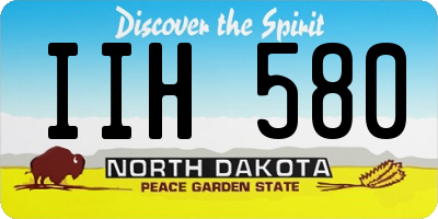 ND license plate IIH580