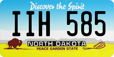 ND license plate IIH585