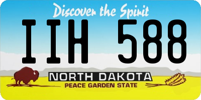 ND license plate IIH588
