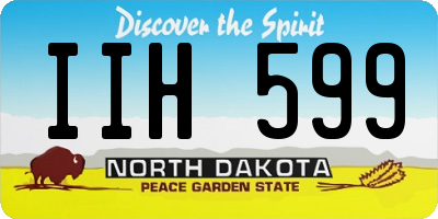 ND license plate IIH599