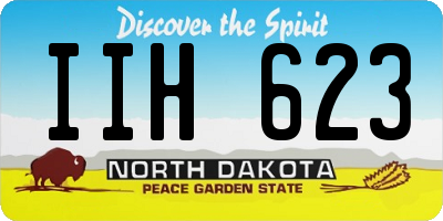 ND license plate IIH623