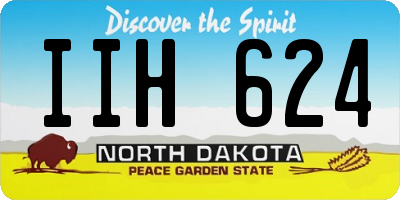 ND license plate IIH624