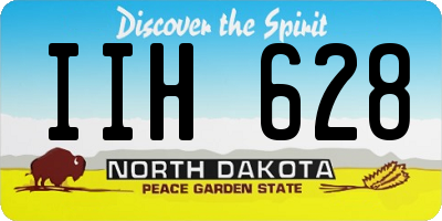 ND license plate IIH628