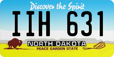 ND license plate IIH631