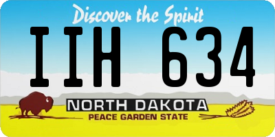 ND license plate IIH634