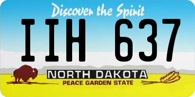 ND license plate IIH637