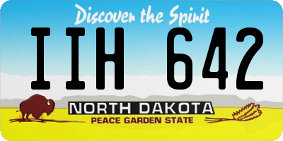 ND license plate IIH642