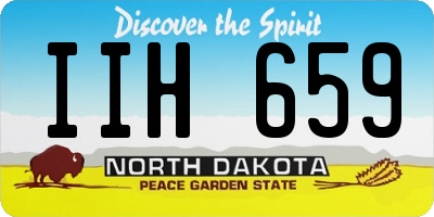 ND license plate IIH659