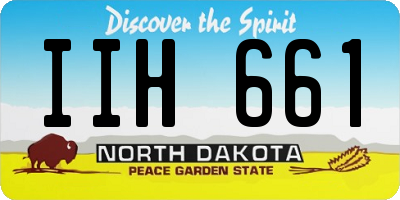ND license plate IIH661