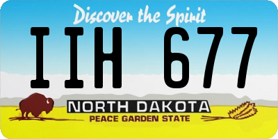 ND license plate IIH677