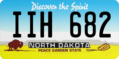 ND license plate IIH682