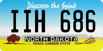 ND license plate IIH686