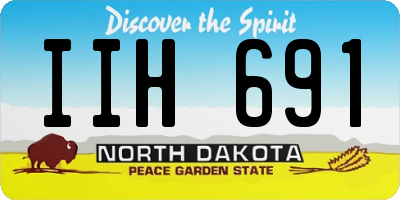 ND license plate IIH691