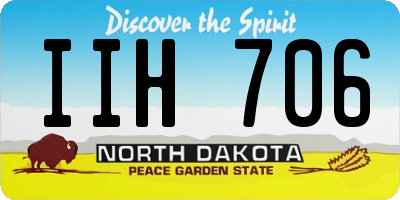 ND license plate IIH706