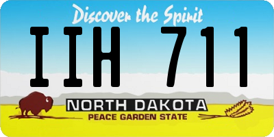 ND license plate IIH711