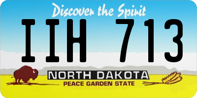 ND license plate IIH713