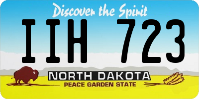 ND license plate IIH723
