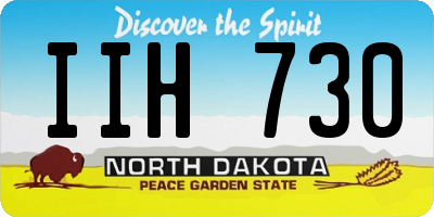 ND license plate IIH730