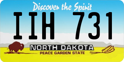 ND license plate IIH731