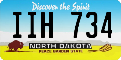 ND license plate IIH734