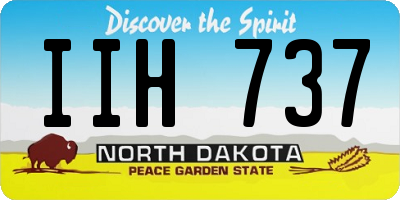 ND license plate IIH737