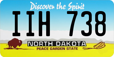 ND license plate IIH738
