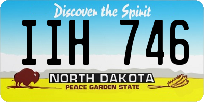 ND license plate IIH746