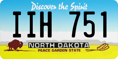 ND license plate IIH751