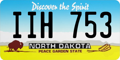 ND license plate IIH753