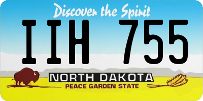 ND license plate IIH755