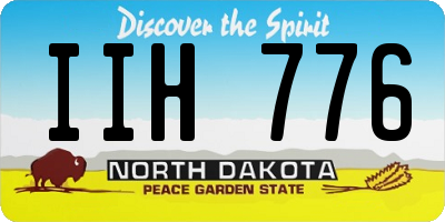 ND license plate IIH776