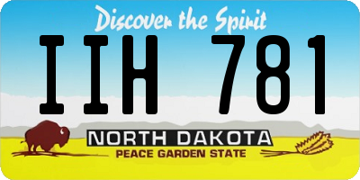 ND license plate IIH781