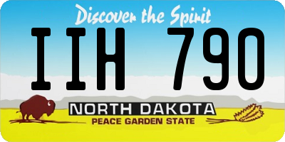 ND license plate IIH790