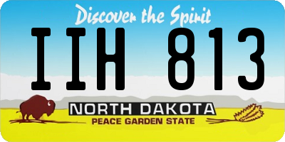 ND license plate IIH813