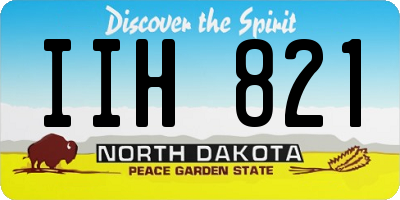 ND license plate IIH821
