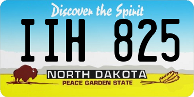 ND license plate IIH825