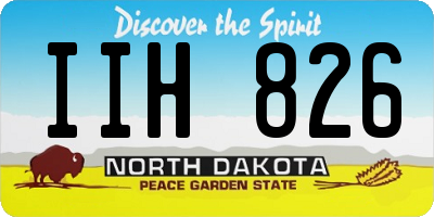 ND license plate IIH826