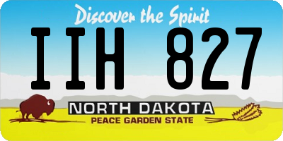 ND license plate IIH827