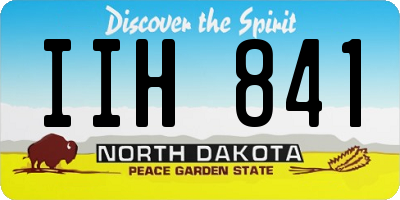ND license plate IIH841
