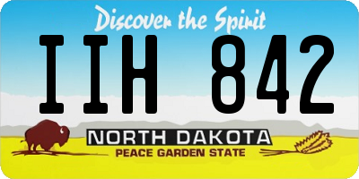 ND license plate IIH842