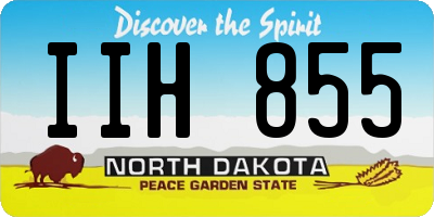 ND license plate IIH855