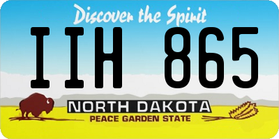 ND license plate IIH865