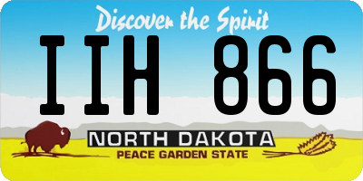 ND license plate IIH866