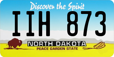 ND license plate IIH873