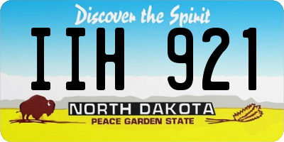 ND license plate IIH921