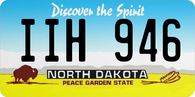 ND license plate IIH946