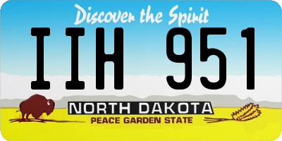 ND license plate IIH951