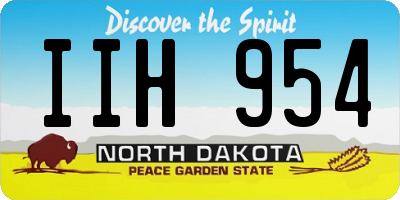 ND license plate IIH954