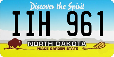 ND license plate IIH961