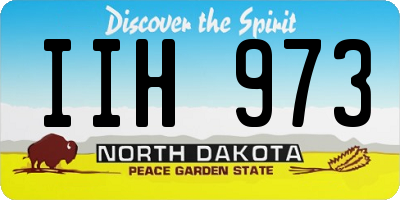 ND license plate IIH973